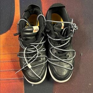 Nike off white dunk low black and gray